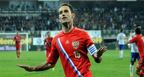 الإصابة تبعد شيركوف قائد منتخب روسيا عن مونديال البرازيل